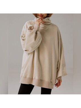 LIT Active Oversized Turtleneck Sweater Whisper
